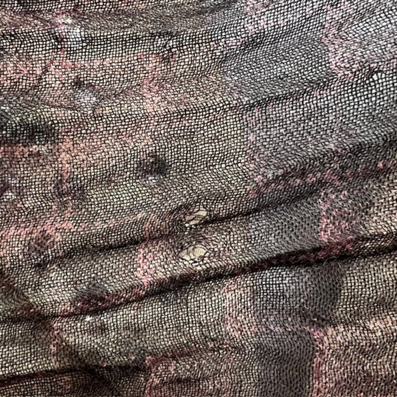 LOUIS VUITTON Etole Fringe Shawl Scarf 70% Cashmere/30% Silk  80" x51" 401910(42 - Picture 8 of 15